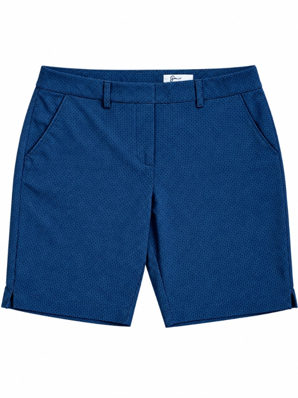 Greg Norman Women’s Golf Shorts Size 4 Navy Geometric Stretch Bermuda